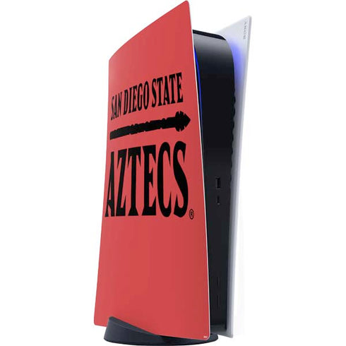 San Diego State University Logo Red PlayStation PS5 Skins